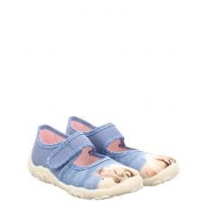  Superfit, Bonny, Textil-Hausschuh in blau für Kinder