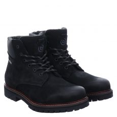  Bugatti Nubukleder-Schnürstiefel in schwarz für Herren