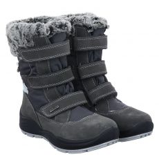  Schuhengel, Freeze, Veloursleder-Winterstiefel in grau für Kinder