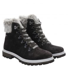  Legero, Monta, Veloursleder-Schnürstiefel in grau für Damen