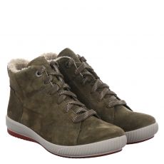  Legero, Tanaro 5.0, Veloursleder-Schnürstiefel in grün für Damen