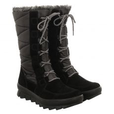  Legero, Novara Gtx, Veloursleder-Schnürstiefel in schwarz für Damen