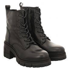  Schuhengel, Bruna, Glattleder-Schnürstiefel in schwarz für Damen