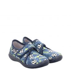  Beck, Game, Textil-Hausschuh in blau für Kinder