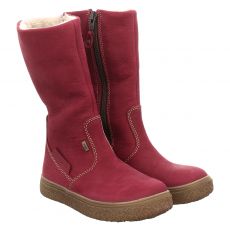  Daeumling, Rot, Nubukleder-Winterstiefel in bordeaux für Kinder