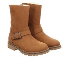  Schuhengel Nubukleder-Winterstiefel in braun für Kinder