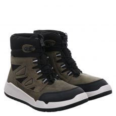  Richter Veloursleder-Winterstiefel in grün für Kinder