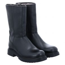  Sabalin Glattleder-Winterstiefel in schwarz für Kinder
