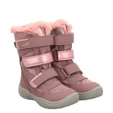  Superfit, Rot, Textil-Winterstiefel in rosé für Kinder