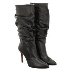  Toral hoher Glattleder-Stiefel in schwarz für Damen