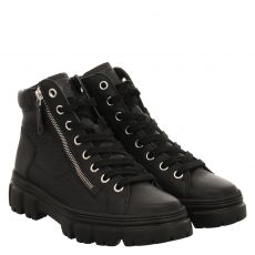  Paul Green, 0072-5210-022, Glattleder-Schnürstiefel in schwarz für Damen