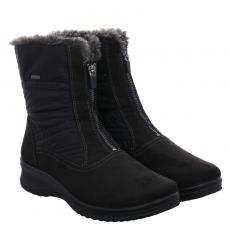  Ara, München, warmer Veloursleder-Stiefel in schwarz für Damen