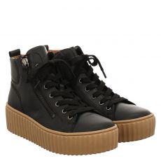  Gabor Glattleder-Schnürstiefel in schwarz für Damen