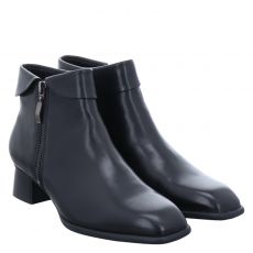  Fernando Strappa kurzer Glattleder-Stiefel in schwarz für Damen