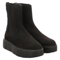  Högl kurzer Nubukleder-Stiefel in schwarz für Damen