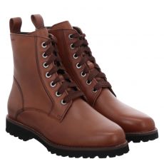 Sioux, Meredith 733 H, Glattleder-Schnürstiefel in braun für Damen