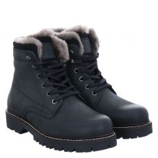  Fernando Strappa Glattleder-Winterboots in schwarz für Herren