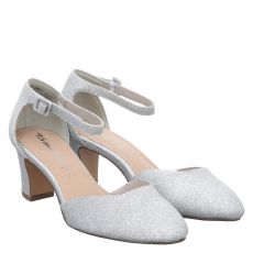  Tamaris Kunstleder-Pumps in silber für Damen