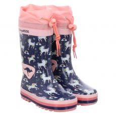  Kangaroos, K-summerrain, Gummi (synth.)-Regenstiefel in blau für Kinder