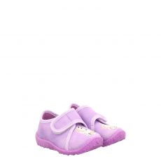  Superfit, Blau, Textil-Hausschuh in lila für Kinder