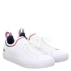  Lacoste, La Piquee Tri22 1 Cma, Textil-Slipper in weiß für Herren