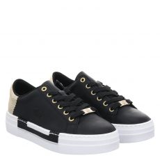 Rieker, Fskdamenhalbschuhe, Kunstleder-Sneaker in schwarz für Damen