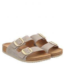  Mubb Veloursleder-Hausschuh in beige für Damen