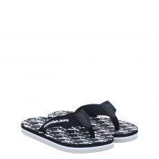  Calvin Klein Jeans, Flip Flop, Gummi (synth.)-Pantolette in schwarz für Jungen