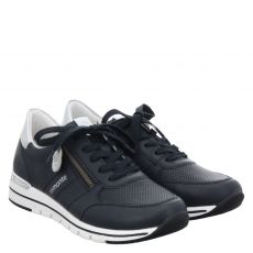  Remonte Glattleder-Sneaker in blau für Damen