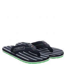  Tommy Hilfiger, Beach Sandal, Textil-Pantolette in blau für Herren