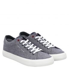  Tommy Hilfiger, Th Hi Vulc Corelow Chambray, Textil-Sneaker in blau für Herren
