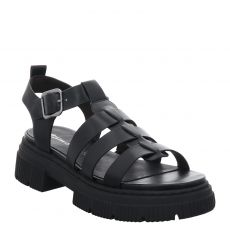  Tamaris Glattleder-Sandalette in schwarz für Damen