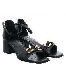  Marco Tozzi Kunstleder-Sandalette in schwarz für Damen