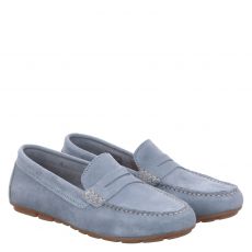  Schuhengel Veloursleder-Mokassin in blau für Damen
