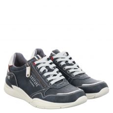  Mustang Kunstleder-Sneaker in blau für Herren