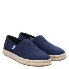  Toms, Alpargata Rope 2.0, sportiver Leinen-Slipper in blau für Herren