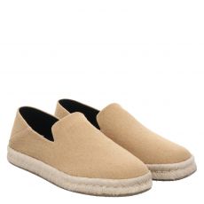  Toms, Santiago, Leinen-Slipper in beige für Herren