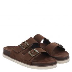  Gant, Palbuddy Sport Sandal, Veloursleder-Pantolette in braun für Herren