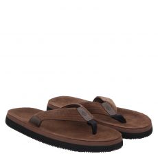  Gant, Poolbro Thong Sandal, Veloursleder-Pantolette in braun für Herren