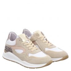 Hip Glattleder-Sneaker in beige für Kinder