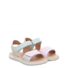  Schuhengel Glattleder-Sandale in mehrfarbig für Kinder