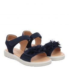  Schuhengel Veloursleder-Sandale in blau für Kinder