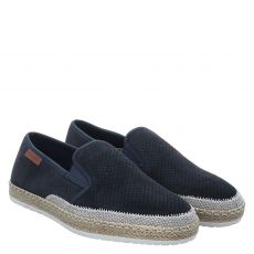  Rieker Veloursleder-Slipper in blau für Herren