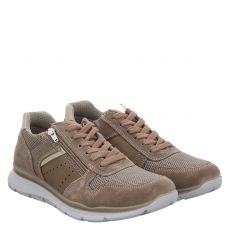  Imac, Beige, Veloursleder-Halbschuh in braun für Herren