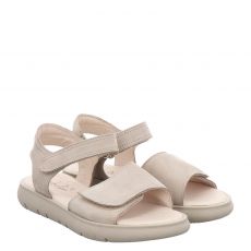  Sabalin Nubukleder-Sandale in beige für Kinder