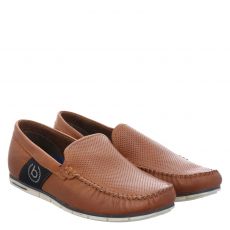  Bugatti Glattleder-Slipper in braun für Herren