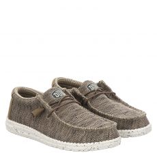  Dude, 40019-255, Textil-Slipper in braun für Herren