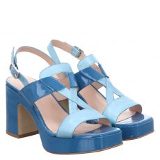  Zinda Lackleder-Sandalette in blau für Damen