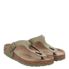  Birkenstock, Gizehtexnormal, Textil-Pantolette in grün für Damen