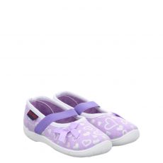  Dreamer, Blau, Textil-Hausschuh in rosé für Kinder